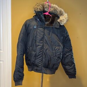 Ralph Lauren Polo Jeans Co. Denim Jacket with Fur Trim